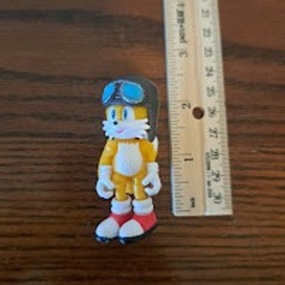 Sonic the Hedgehog Tails Prower 2.5 Inch Mini Figure Aviator Pilot Goggles Sega
